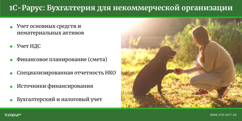 Программа 1С для работы в НКО